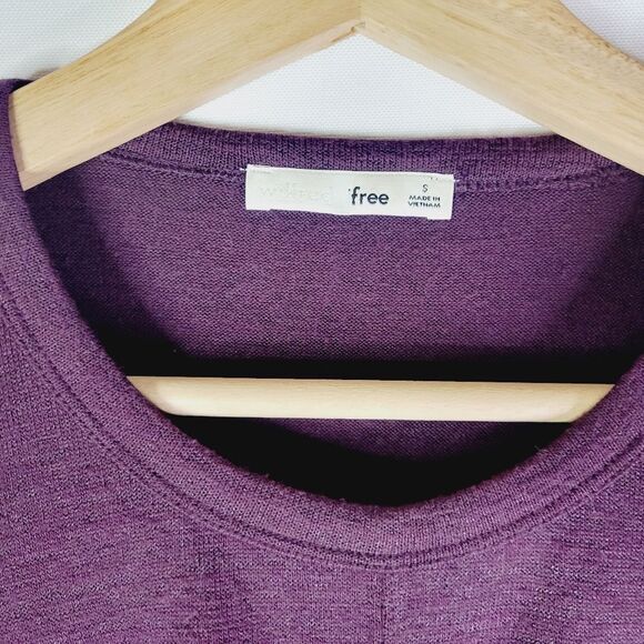 Aritzia Wilfred Free Purple Knit Long Sleeve - Picture 2 of 9